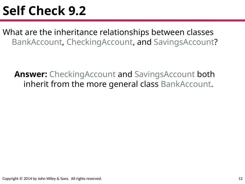 Chapter Goals To learn about inheritance To - slide 12 of 78