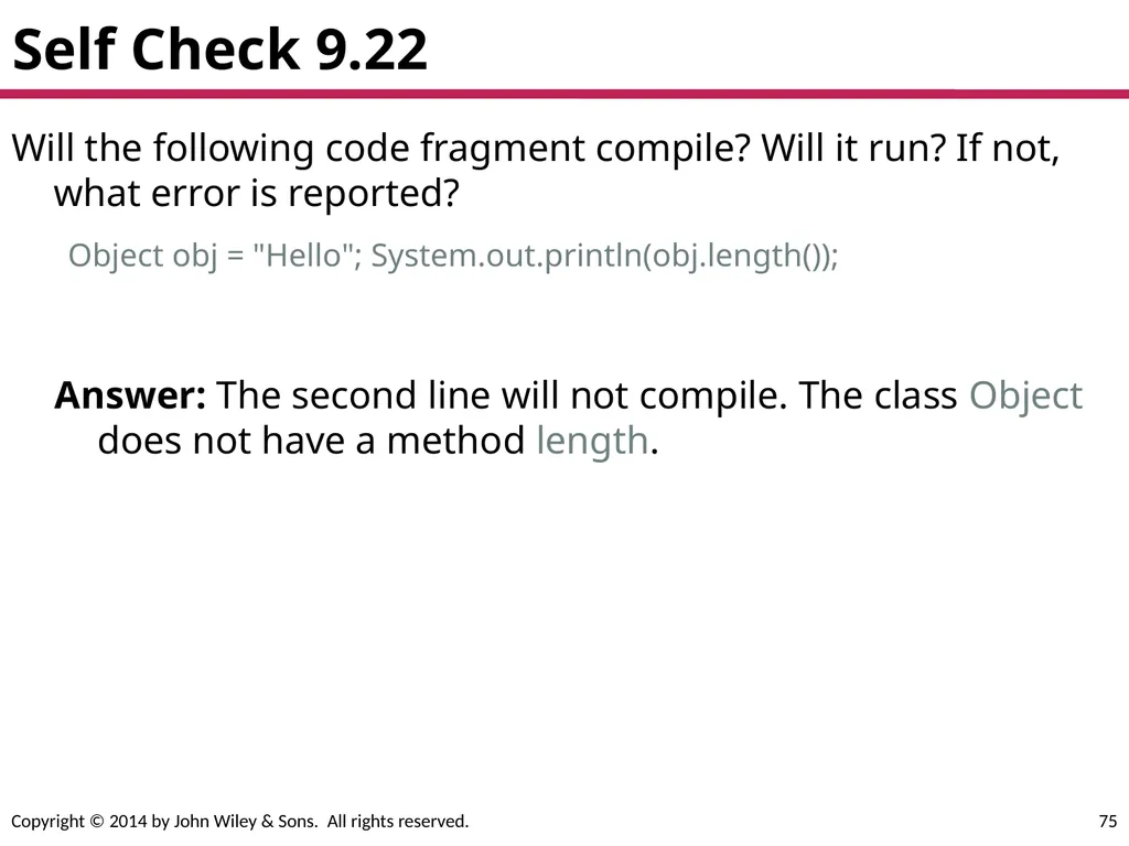 Chapter Goals To learn about inheritance To - slide 75 of 78