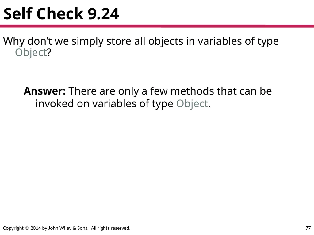 Chapter Goals To learn about inheritance To - slide 77 of 78