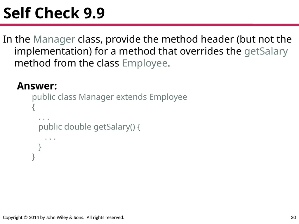 Chapter Goals To learn about inheritance To - slide 30 of 78