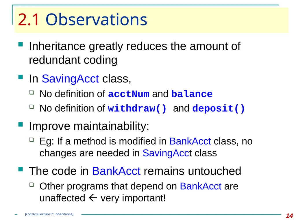 CS1020 Lecture Note #7: Object Oriented - slide 14 of 34