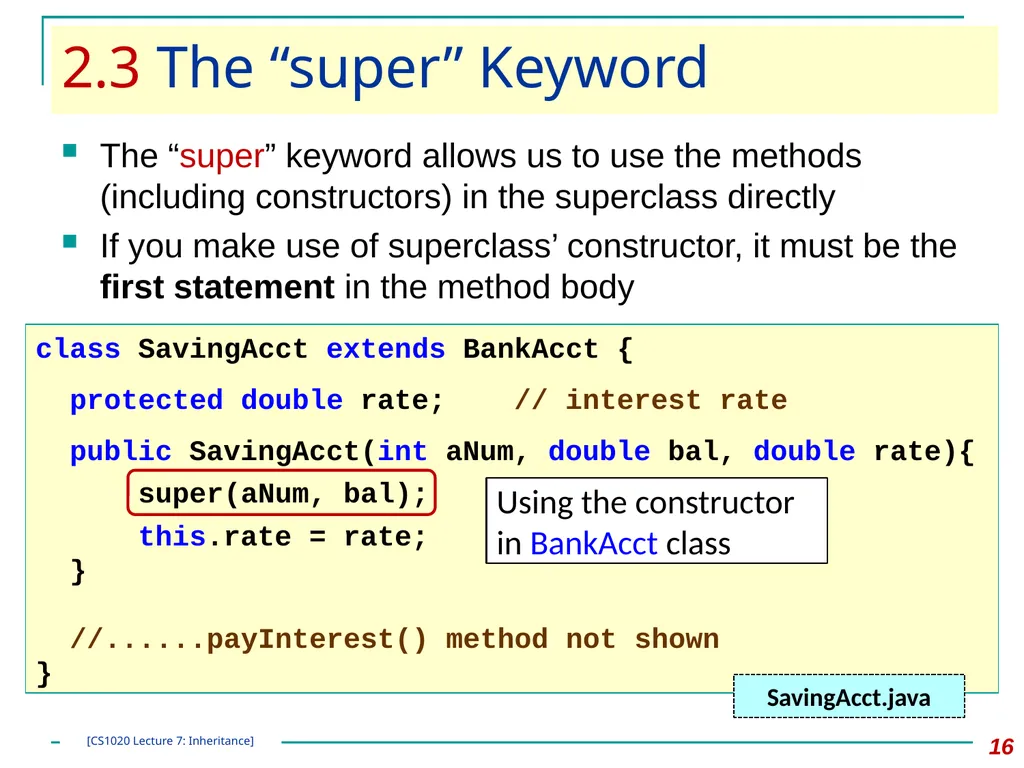CS1020 Lecture Note #7: Object Oriented - slide 16 of 34