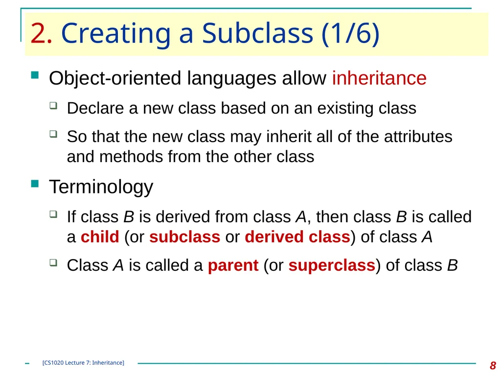 CS1020 Lecture Note #7: Object Oriented - slide 8 of 34