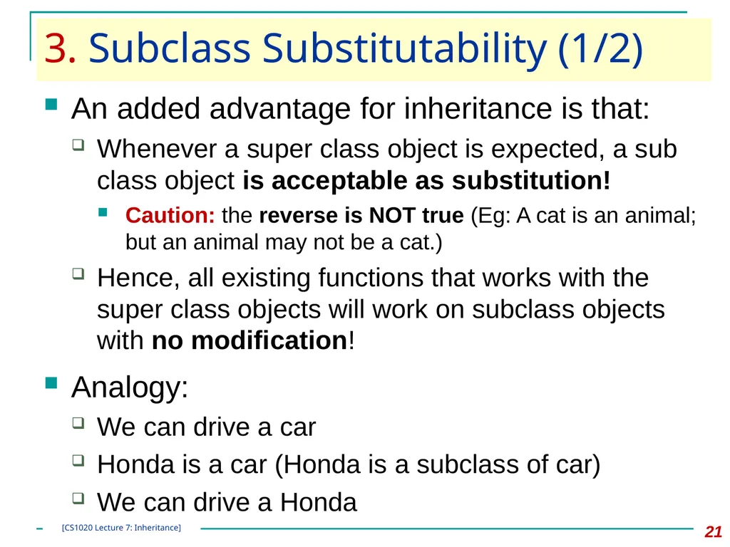 CS1020 Lecture Note #7: Object Oriented - slide 21 of 34