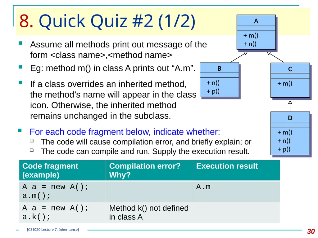 CS1020 Lecture Note #7: Object Oriented - slide 30 of 34