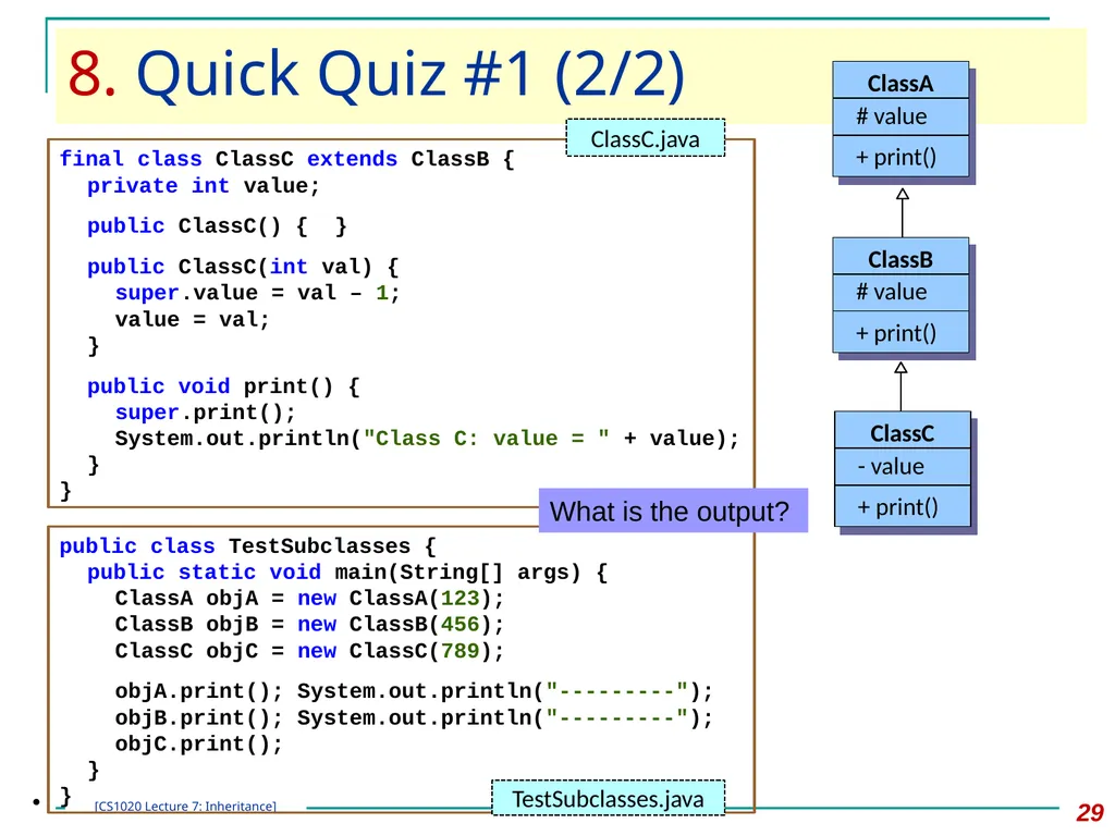 CS1020 Lecture Note #7: Object Oriented - slide 29 of 34