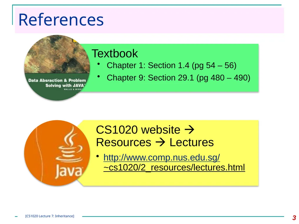 CS1020 Lecture Note #7: Object Oriented - slide 3 of 34