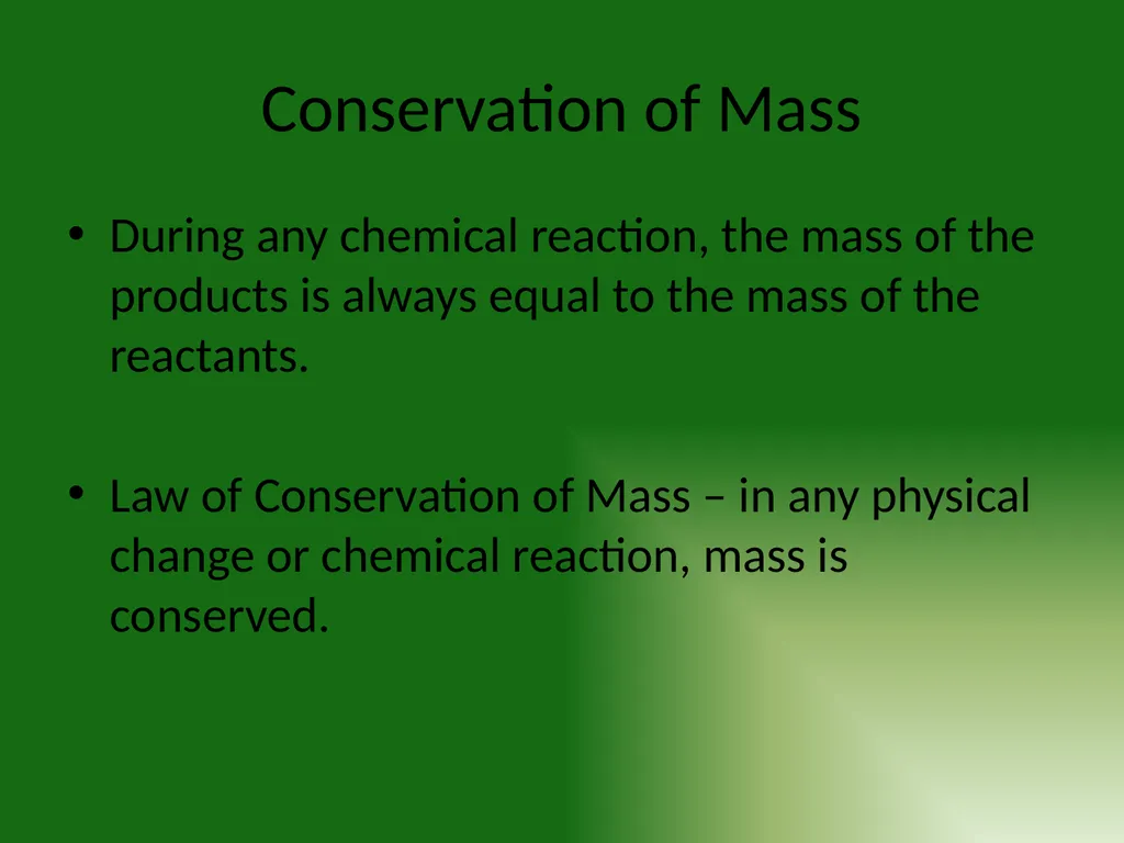 Chemistry Chapter 2: Matter and Change 2.1 - slide 15 of 16
