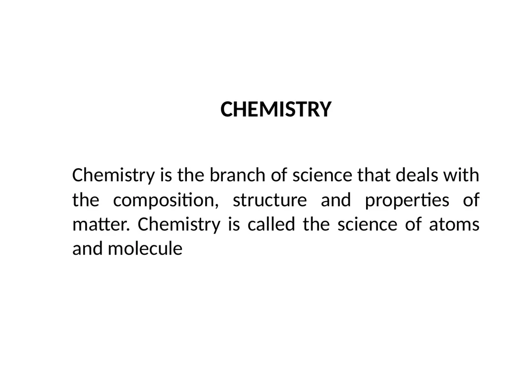 SOME BASIC CONCEPTS OF CHEMISTRY CHEMISTRY - slide 2 of 24