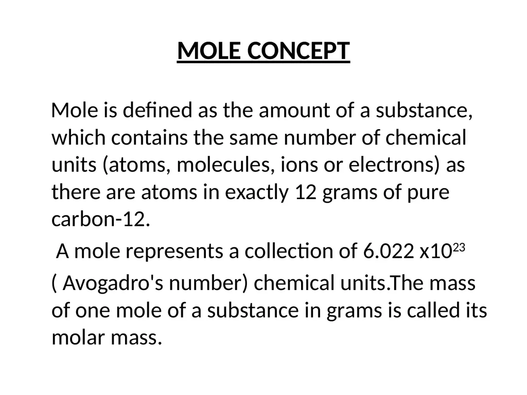SOME BASIC CONCEPTS OF CHEMISTRY CHEMISTRY - slide 17 of 24