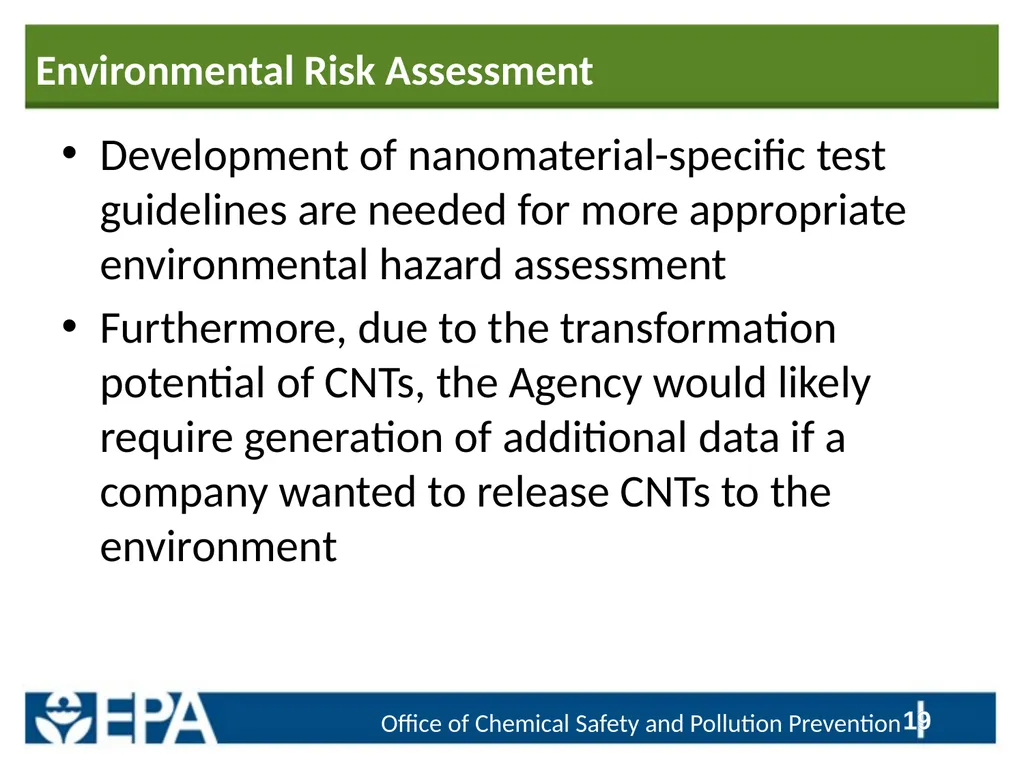 Regulatory Priorities and Information Needs Linked - slide 19 of 24