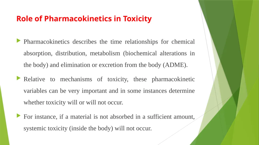 MECHANISTIC TOXICOLOGY VPP- 609 Unit I - slide 5 of 21