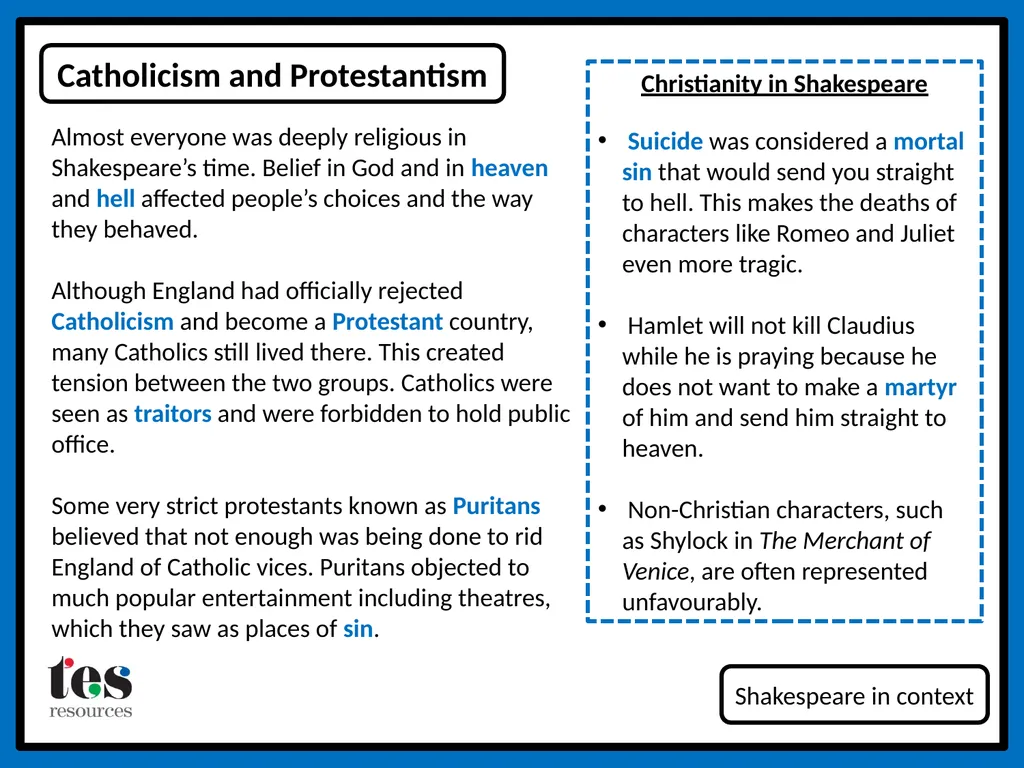 The four humours Shakespeare in context - slide 5 of 6