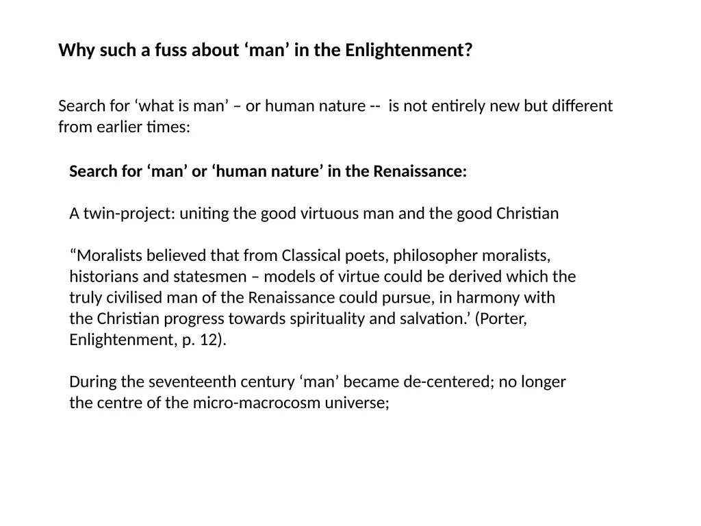 Lecture 9/Term 1: What is Man? The Quest for Human - slide 12 of 21