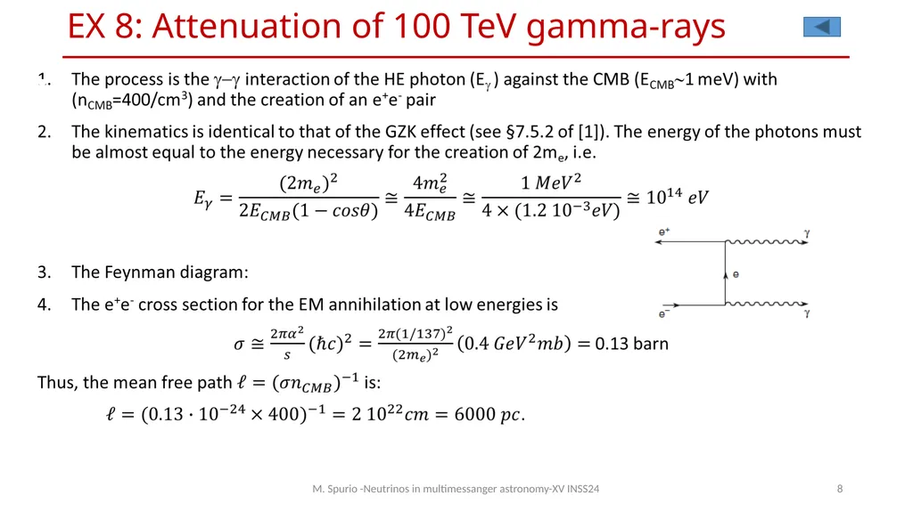 Neutrinos in multimessanger astronomy solution for - slide 8 of 13