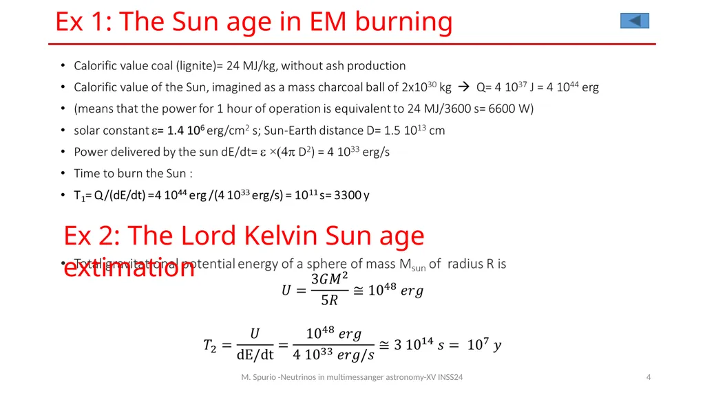 Neutrinos in multimessanger astronomy solution for - slide 4 of 13