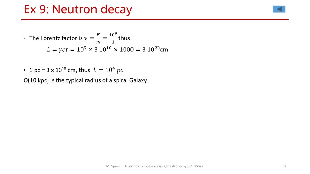 Neutrinos in multimessanger astronomy solution for - slide 9 of 13