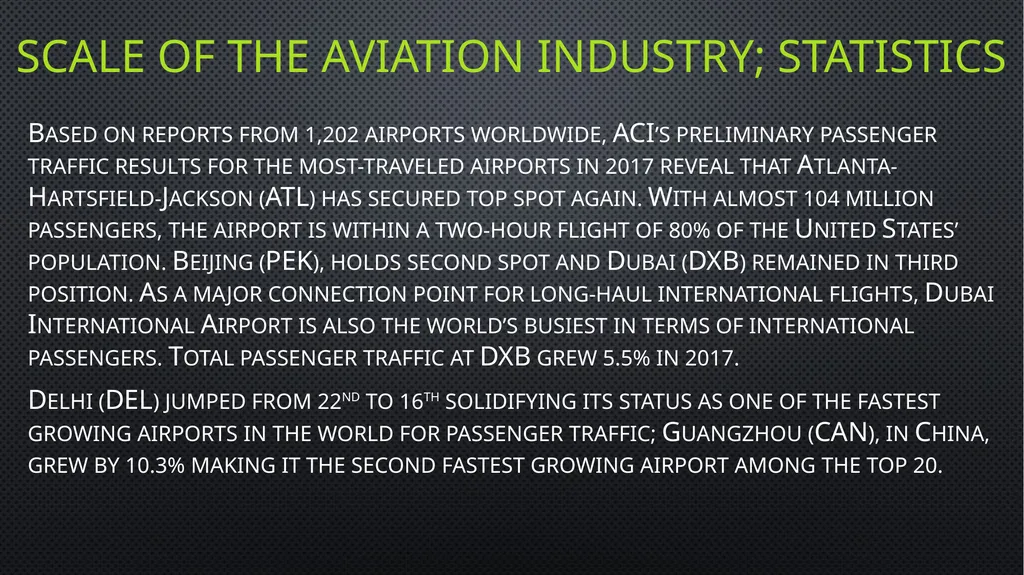 Unit 6 managing aviation services Learning outcome - slide 14 of 36