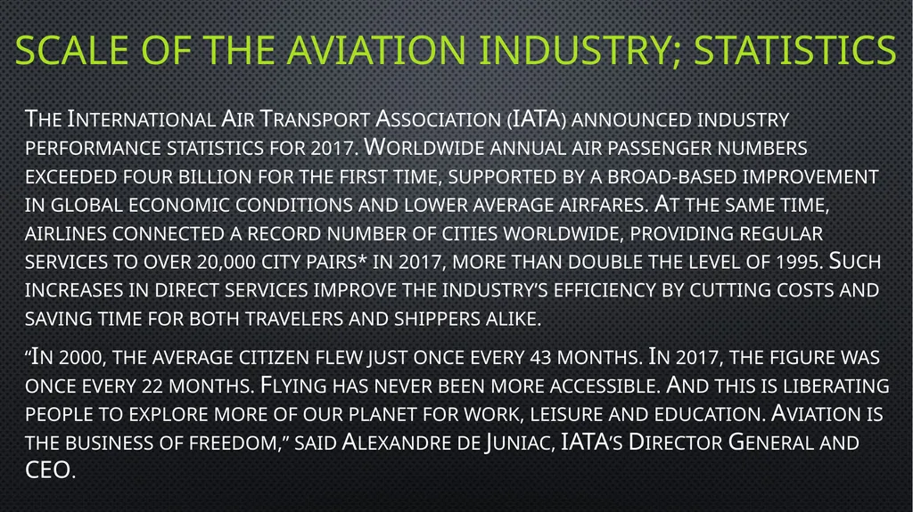 Unit 6 managing aviation services Learning outcome - slide 4 of 36