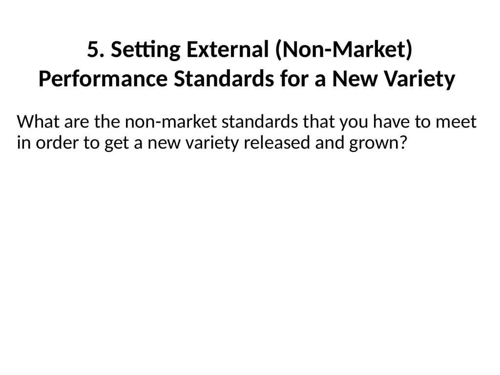 Chapter 4 New Variety Design and Product Profiling - slide 26 of 45