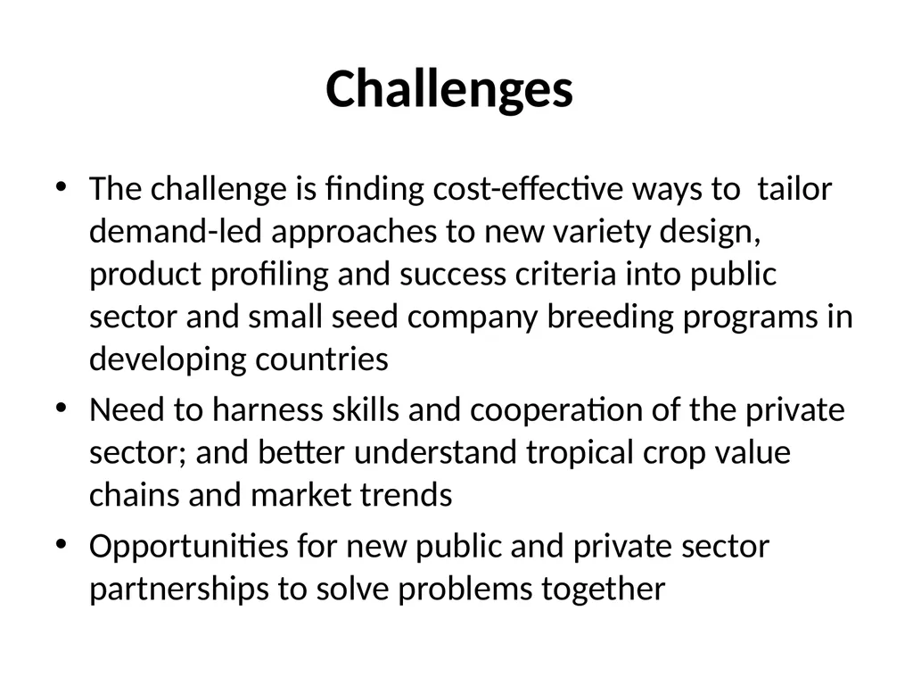 Chapter 4 New Variety Design and Product Profiling - slide 44 of 45