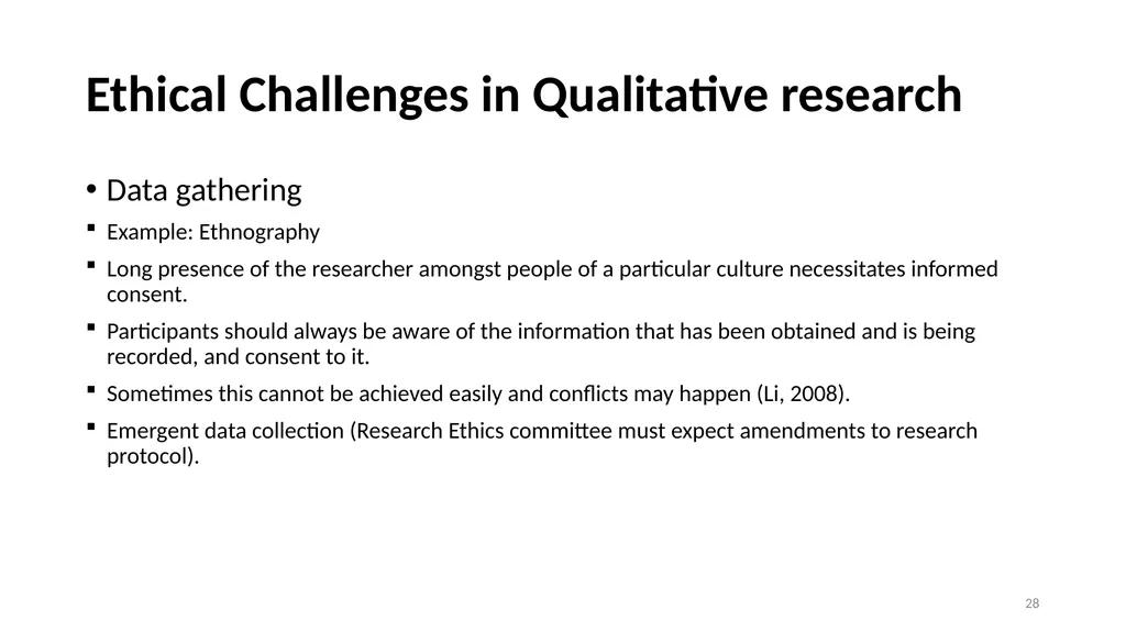 Narrative Research and Ethics in Qualitative - slide 28 of 31