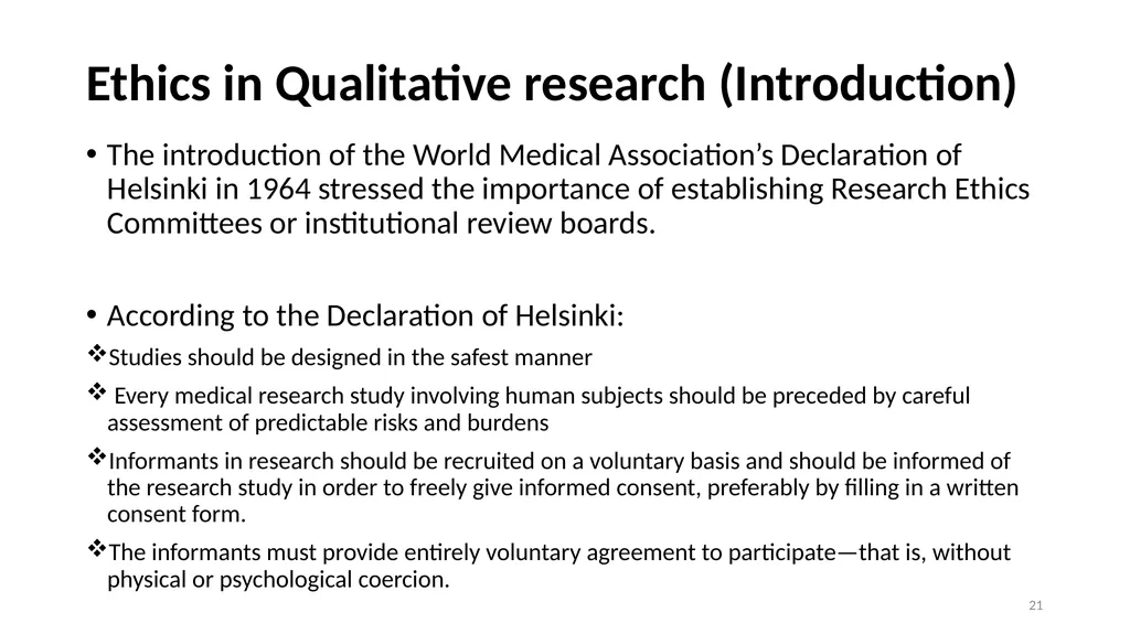 Narrative Research and Ethics in Qualitative - slide 21 of 31