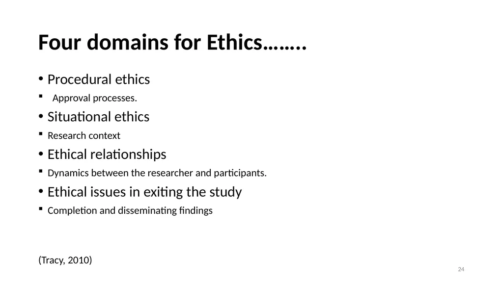 Narrative Research and Ethics in Qualitative - slide 24 of 31