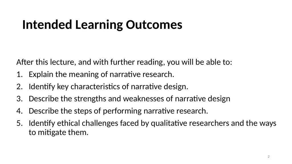 Narrative Research and Ethics in Qualitative - slide 2 of 31