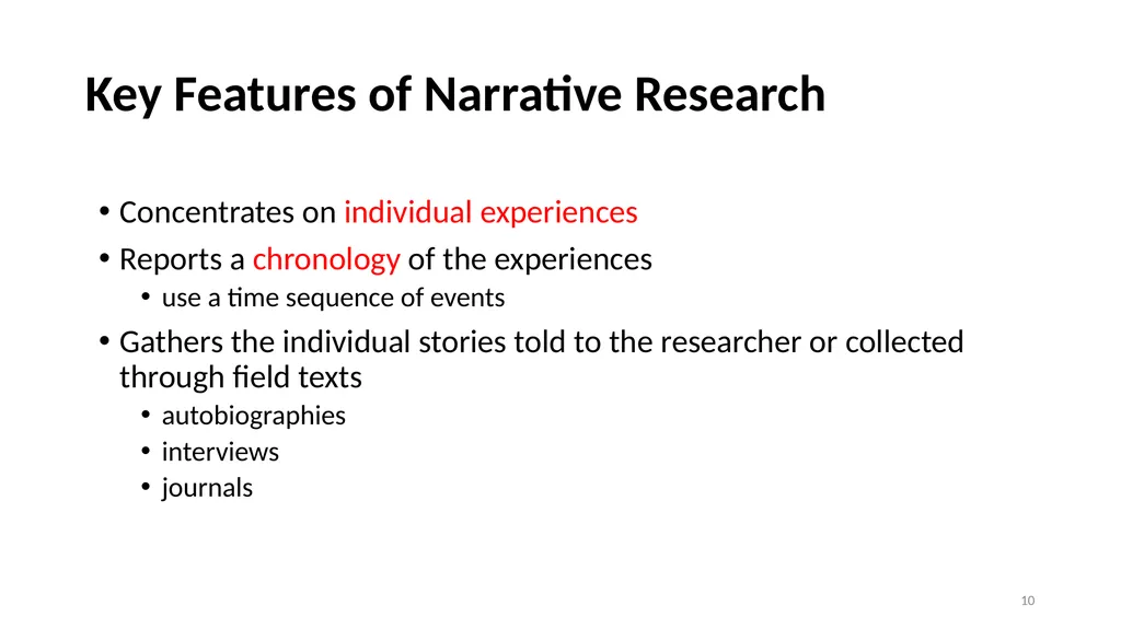 Narrative Research and Ethics in Qualitative - slide 10 of 31