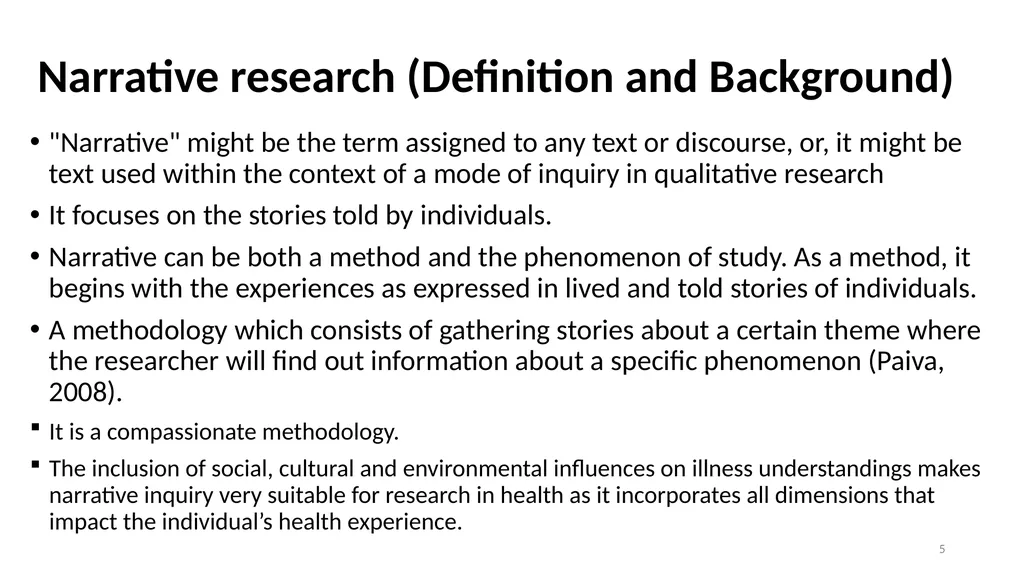 Narrative Research and Ethics in Qualitative - slide 5 of 31