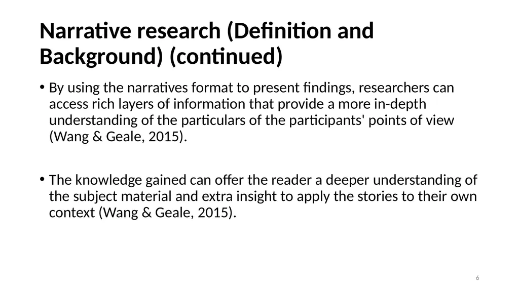 Narrative Research and Ethics in Qualitative - slide 6 of 31