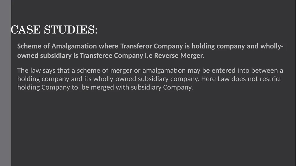 Merger and Amalgamation under section 233 (Fast - slide 10 of 17