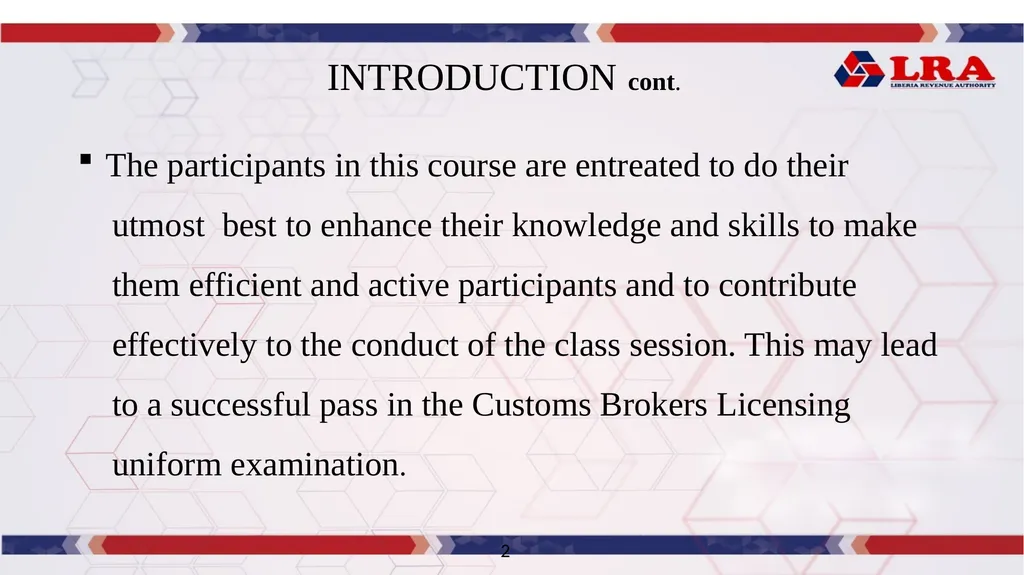 MODULE I: Presented By: LRA TRAINING TEAM Rules of - slide 5 of 67