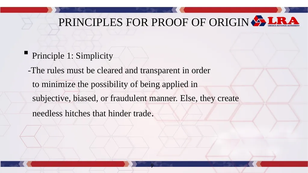 MODULE I: Presented By: LRA TRAINING TEAM Rules of - slide 13 of 67