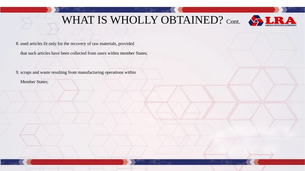 MODULE I: Presented By: LRA TRAINING TEAM Rules of - slide 24 of 67