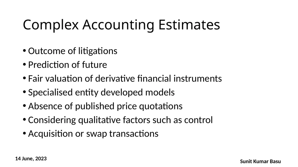 SEMINAR ON ACCOUNTING STANDARD Challenges in - slide 9 of 22
