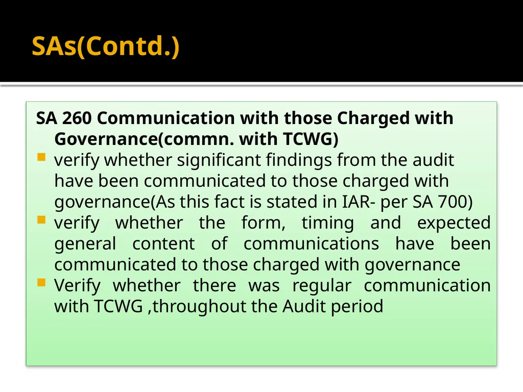 Compliance with Technical and Professional - slide 18 of 29