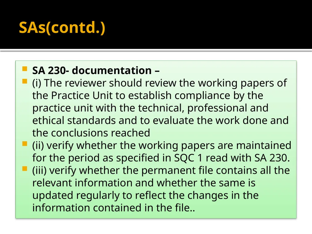 Compliance with Technical and Professional - slide 17 of 29