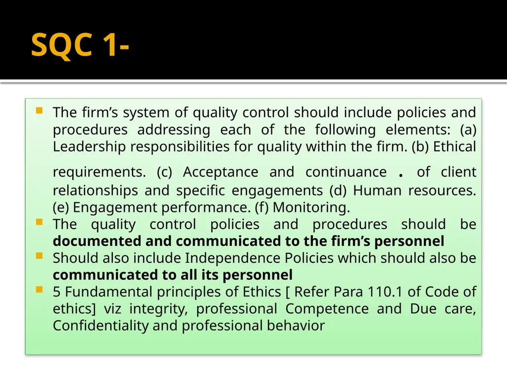 Compliance with Technical and Professional - slide 5 of 29