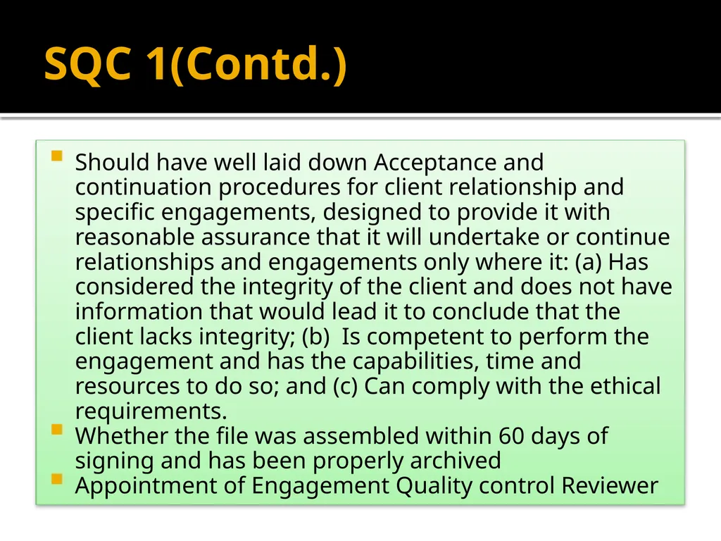 Compliance with Technical and Professional - slide 6 of 29