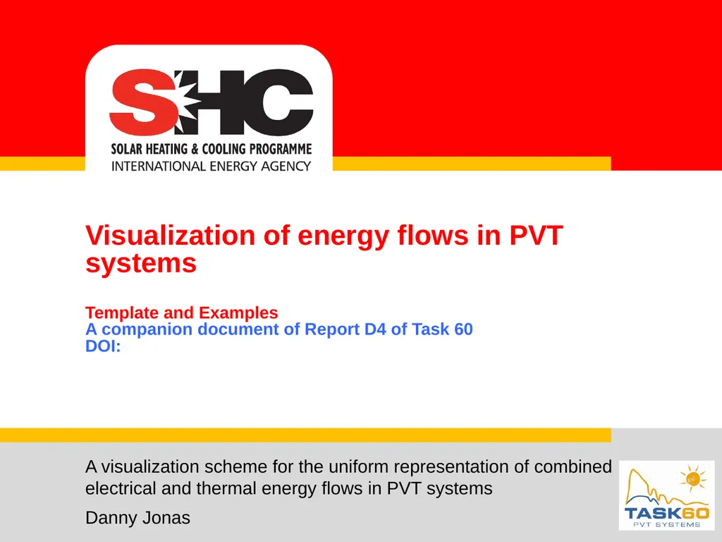 Visualization of energy flows in PVT systems