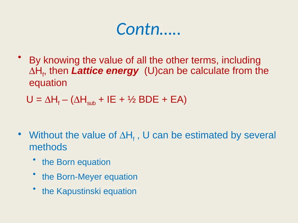 Course No. CHMDSC101/CHMGEC101 UNIT-2 Lattice - slide 21 of 22