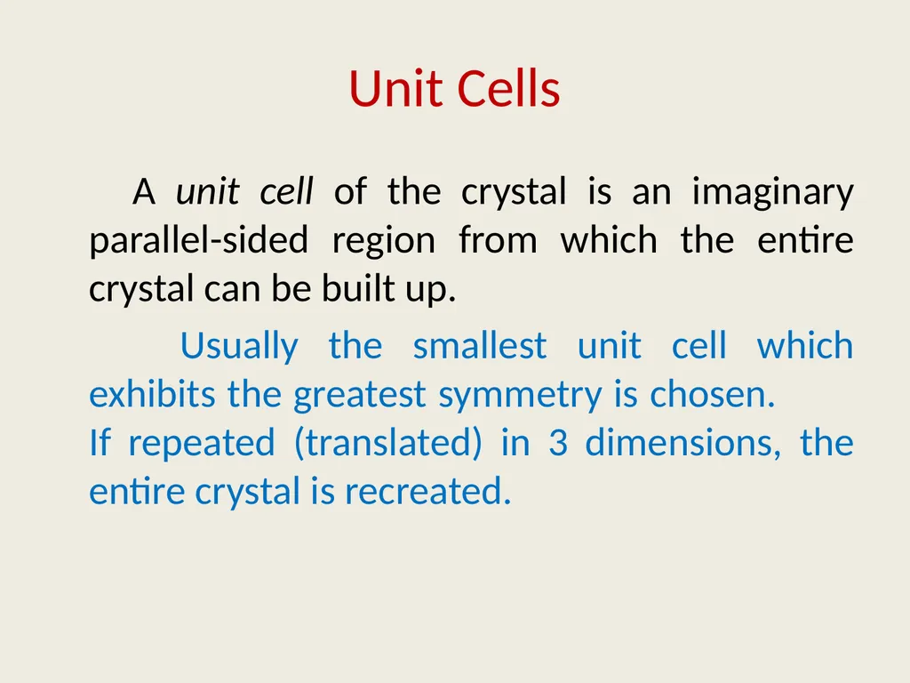 Course No. CHMDSC101/CHMGEC101 UNIT-2 Lattice - slide 11 of 22