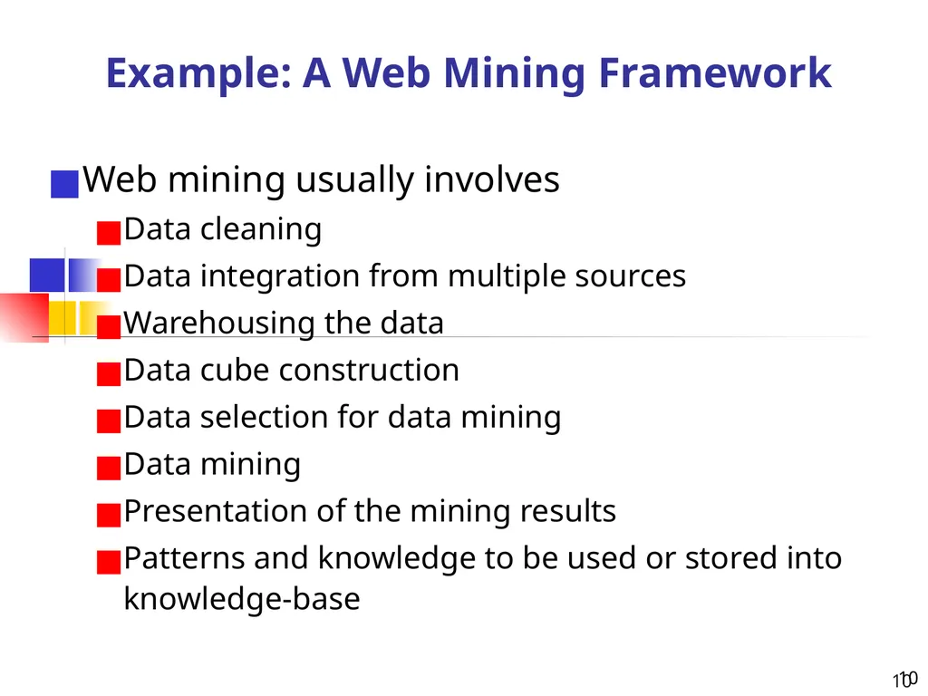 1 1 Data Mining: Concepts and Techniques — Chapter - slide 10 of 32