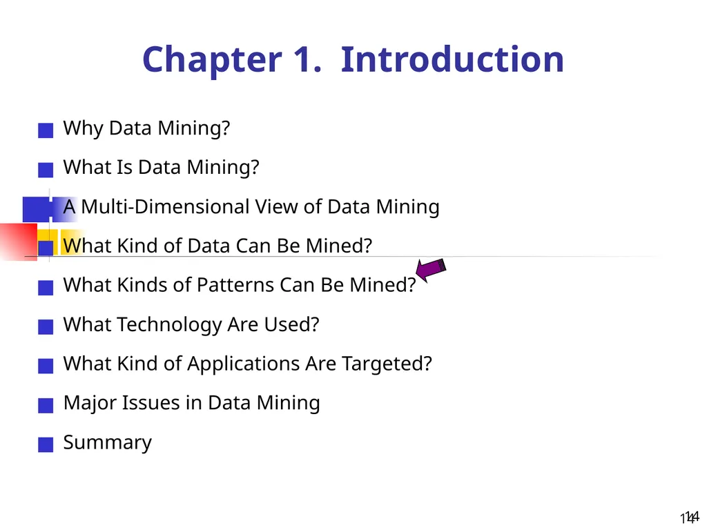 1 1 Data Mining: Concepts and Techniques — Chapter - slide 14 of 32