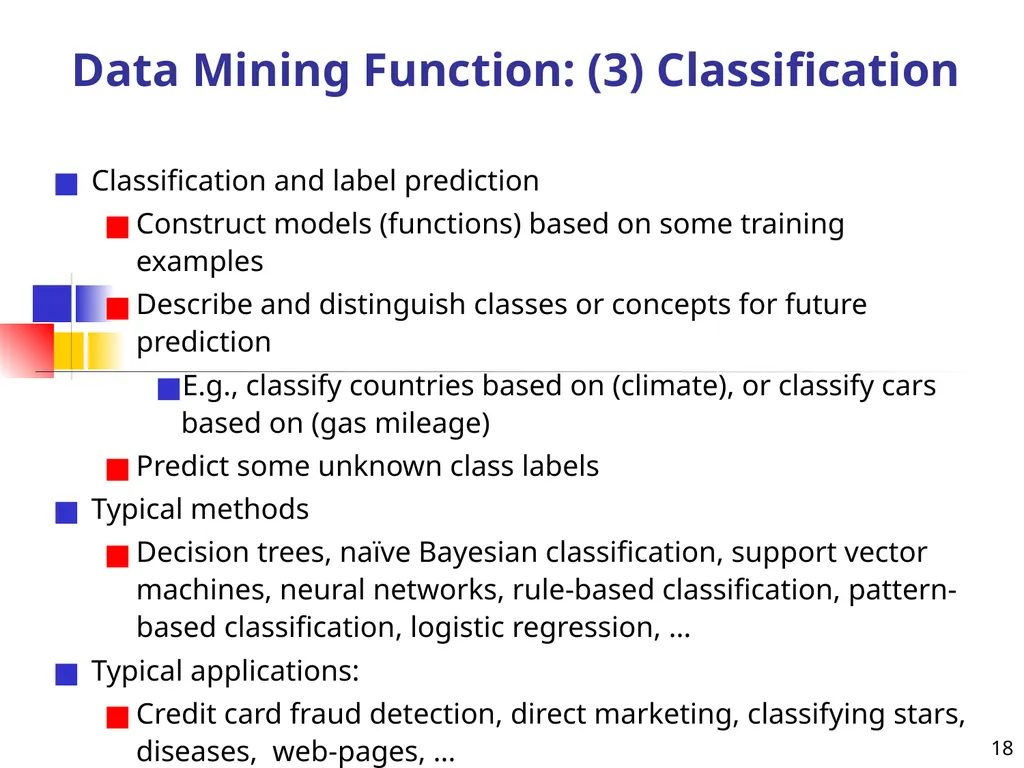 1 1 Data Mining: Concepts and Techniques — Chapter - slide 18 of 32