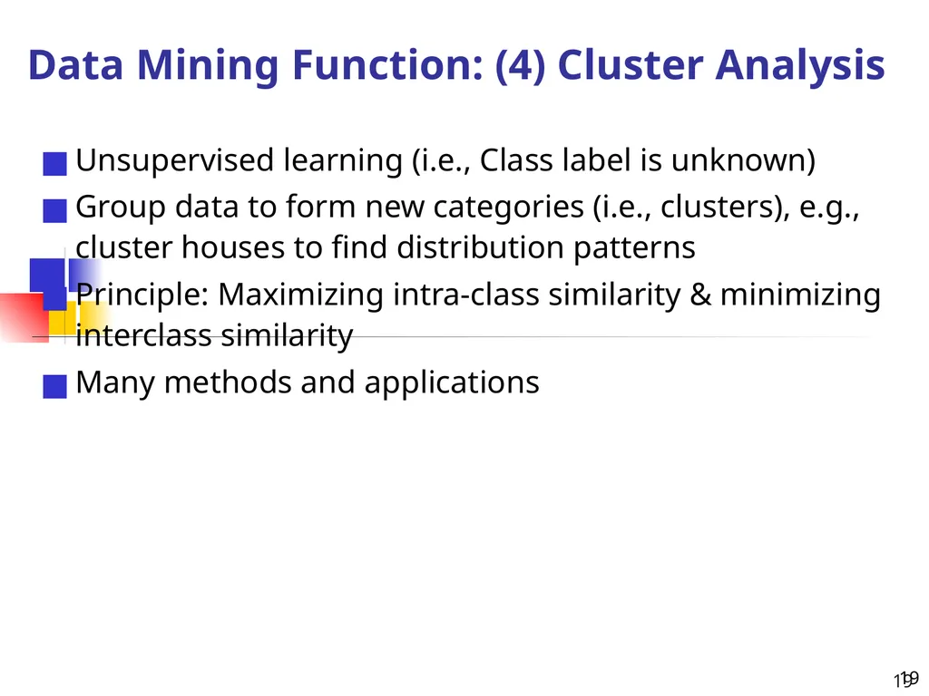 1 1 Data Mining: Concepts and Techniques — Chapter - slide 19 of 32