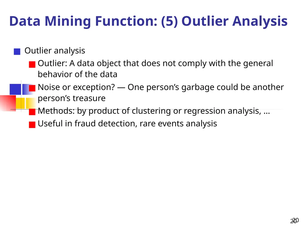 1 1 Data Mining: Concepts and Techniques — Chapter - slide 20 of 32