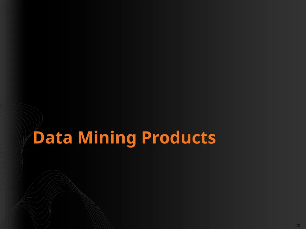 Introduction to Data Mining Rafal Lukawiecki - slide 20 of 33